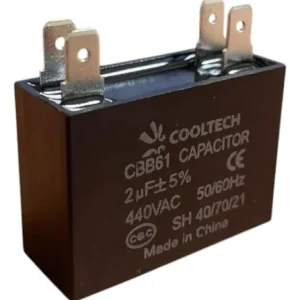 Capacitor Cooltech 25+2 - 440V plateado