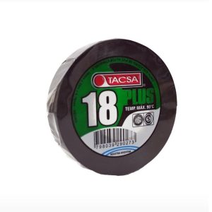 Cinta aisladora 18PLUS NEGRA 20M