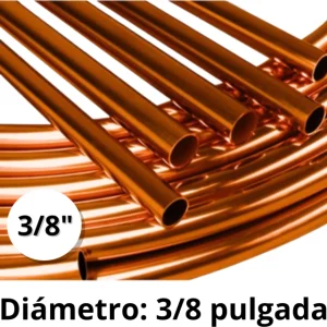 Caño de cobre flexible de 3/8” por metro